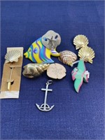 Nautical Sea life themed  jewelry lot