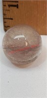 Rutilated  Sphere