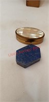 Lapis And Mother Of Pearl Max Factor Pill Box