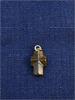 Religious wood cross pendant