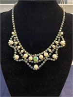 Necklace Pearl AB color shifting stones
