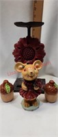 Cute Mouse Flower Candle Shakers