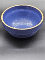 Vintage Blue Stoneware Bowl.