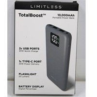 Limitless Total Boost 10KmAh Portable Charger