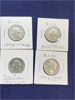 1977D 1978 us quarter coin lot MS63