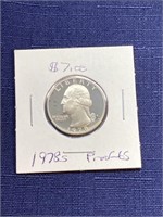 1978 s proof us quarter coin