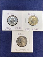1976 D bicentennial quarter coin Lot