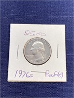 1976 s proof us bicentennial quarter coin