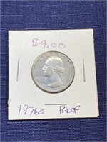 1976 s proof us bicentennial quarter coin