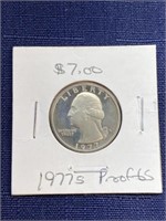 1977 s proof us quarter coin