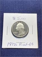 1977 s proof us quarter coin