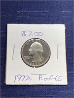 1977 s proof us quarter coin