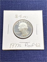 1977 s proof us quarter coin