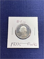 1977 s proof us quarter coin