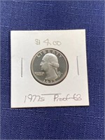 1977 s proof us quarter coin