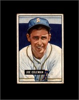 1951 Bowman #120 Joe Coleman VG to VG-EX+