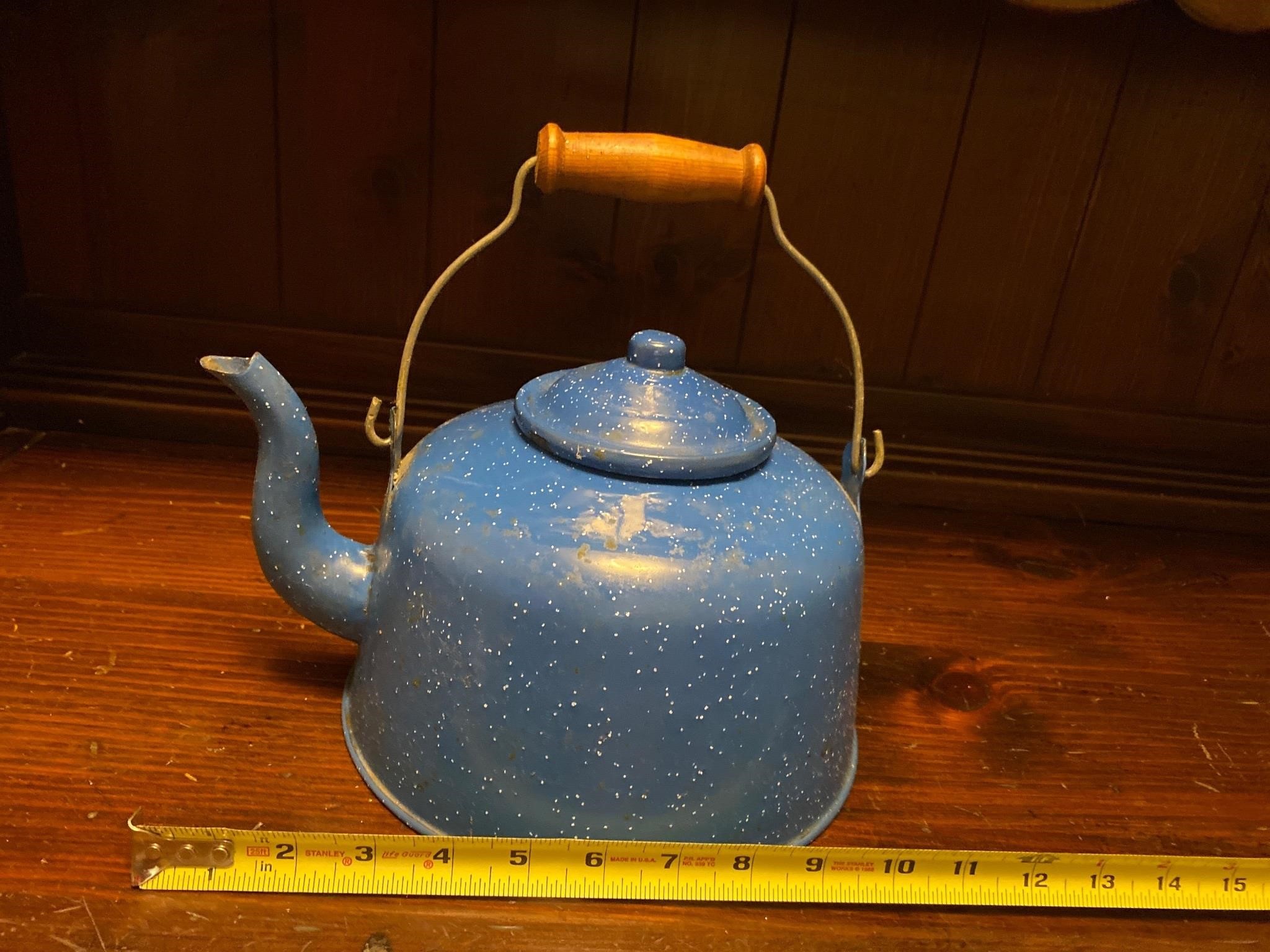 Enameled Teapot