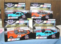 Collection of vintage NASCAR candy dispensers