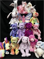 Lot of 19 Ty Beanie Baby Magical Mix of Pastels