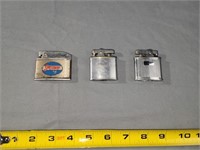 Three Vintage Pocket Lighters