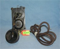 Early wall mount telephone early 1900's
