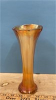 Unmarked Marigold Carnival Glass Vase (8.5"H)