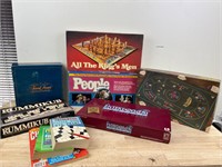 Vintage board games and crossword puzzles