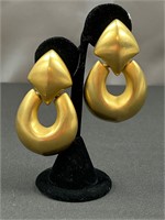 Givenchy Paris signed oversized runway earrings