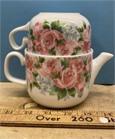 Floral Tea For One Set