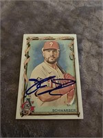 Autographed Kyle Schwarber Card with COA