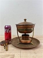 Vintage copper chafing dish