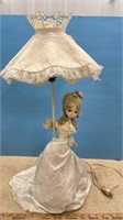 Vintage Doll Lamp (25"H).  NO SHIPPING