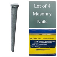 Lot of 4 - Packs of Masonry Nails