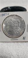 (1) 1887-S Silver One Dollar Coin