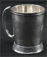 Antique Engraved Gorham Sterling Silver Cup