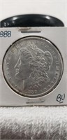 (1) 1888 Silver One Dollar Coin