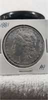 (1) 1881 Silver One Dollar Coin
