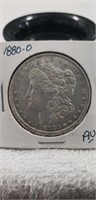 (1) 1880-O Silver One Dollar Coin