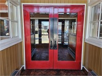 Two Red Entry Doors