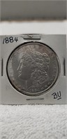 (1) 1884 Silver One Dollar Coin