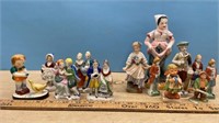 Assorted Ceramic & Porcelain Figures (Left Side