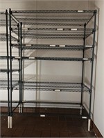 Metro Green Epoxy Coated Wire Shelving