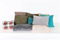 Throw Pillows & Blankets- Tommy Hilfiger, etc