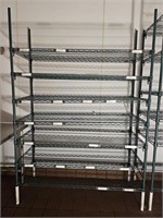 Metro Green Epoxy Coated Wire Shelving