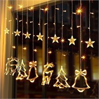 40$-Quntis 138LEDs Christmas Curtain Lights