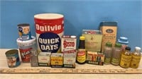 Assorted Vintage Kitchen Related Containers