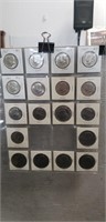 (13) Assorted Kennedy Half Dollar Coins & (5)