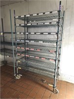 Metro Green Epoxy Coated Wire Shelving Unit