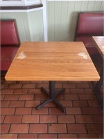 Small Oak Top Restaurant Table