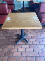 Small Oak Top Restaurant Table